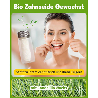 Nachhaltige Zahnseide 2x30m Natur Dental Floss im