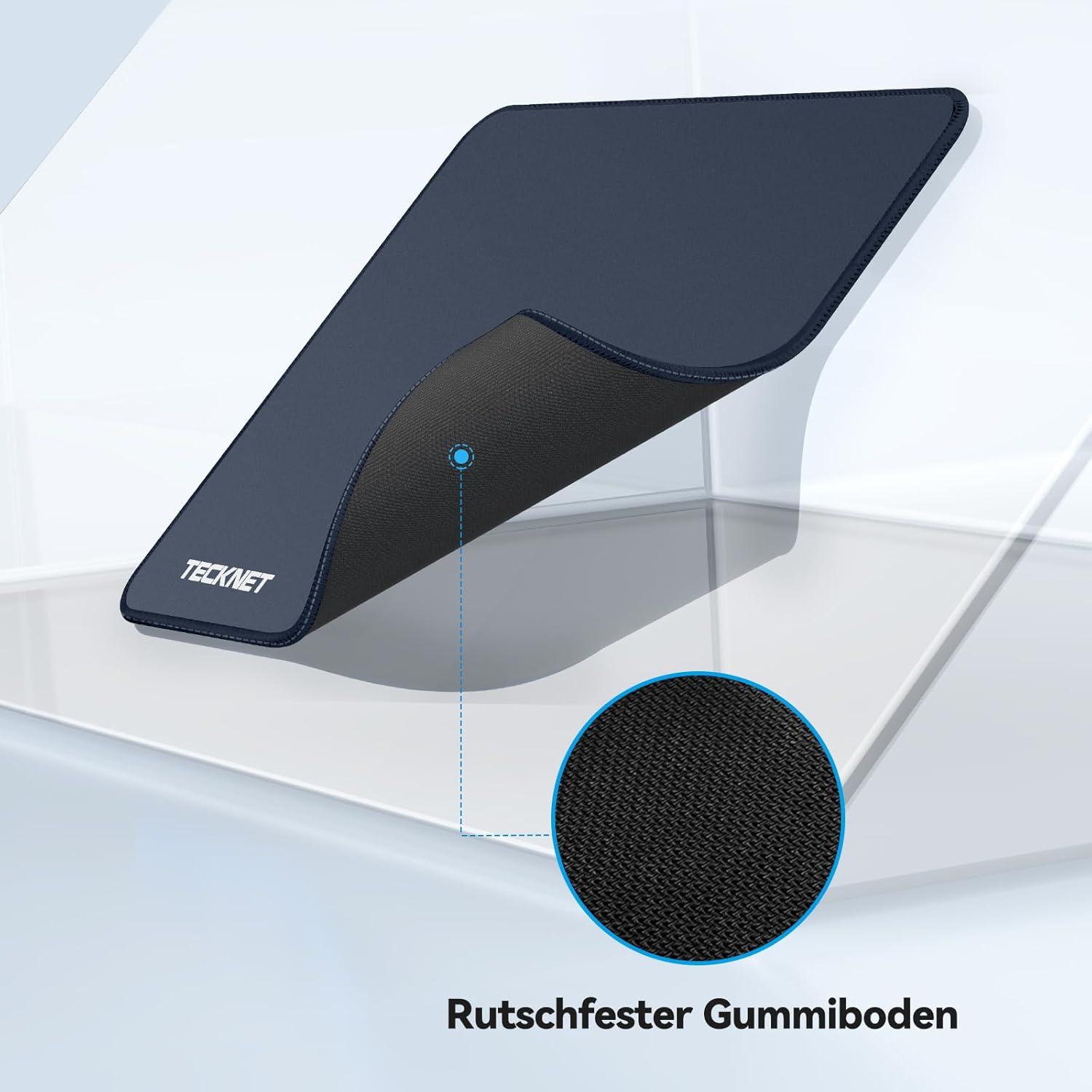 TECKNET Gaming Mousepad Wasserdicht Rutschfester Gummi 280x210mm