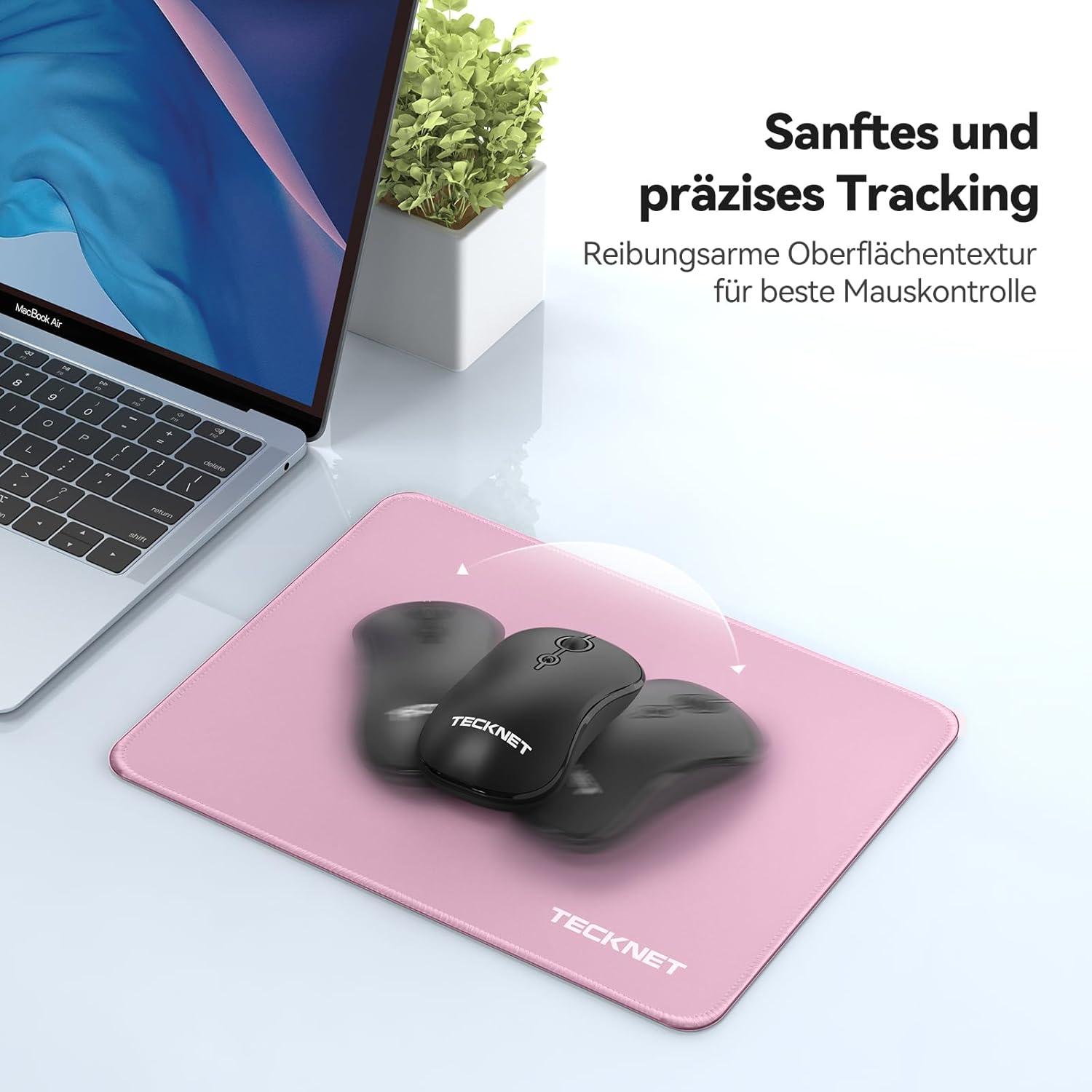 TECKNET Gaming Mauspad 280 x 210 mm Wasserdicht Rutschfester Gummi PC Büro