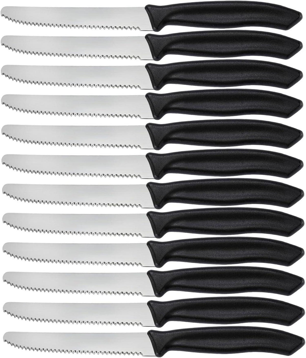 Frühstücksmesser Set 12-teilig Wellenschliff Tafelmesser Steakmesser