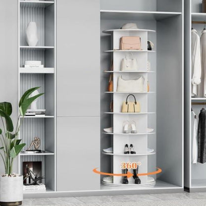 Drehbarer Schuhschrank mit 7 Ebenen – Platzsparende Schuhaufbewahrung