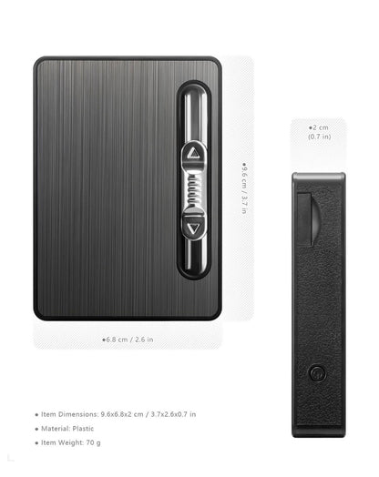 Zigarettenetui mit Feuerzeug Elektrisch Sturmfeuerzeug Cigarette Case
