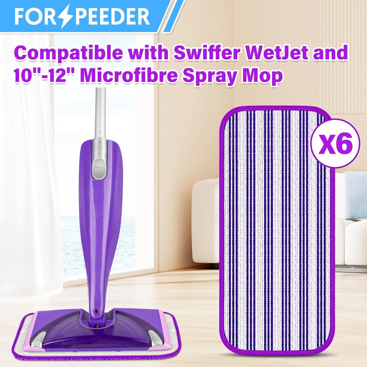 6er Pack Wiederverwendbare Mikrofaser Wischpads für Swiffer