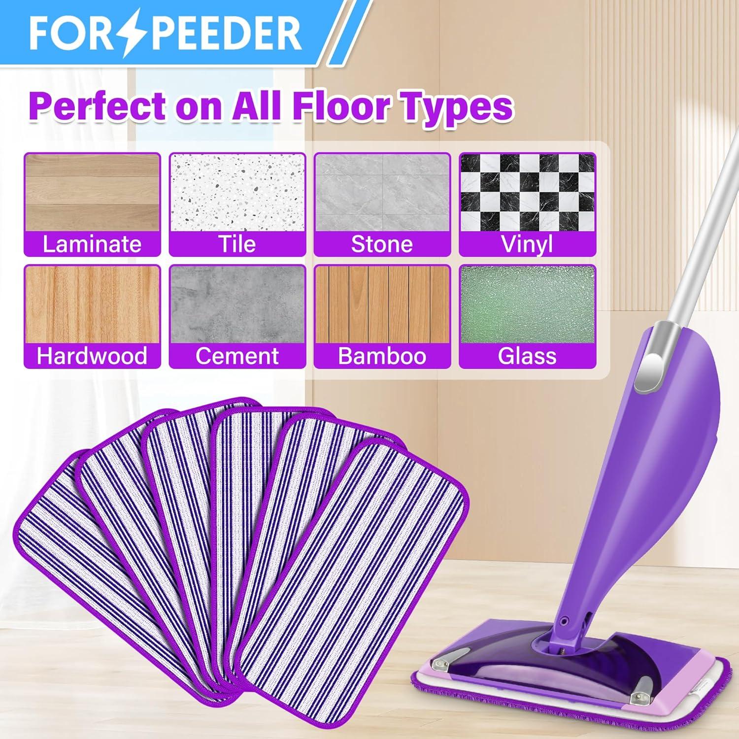 6er Pack Waschbare Wischpads für Swiffer WetJet - Mikrofaser Nachfüllpads