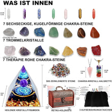 Edelsteine Schmucksteine Set 9 Chakra Natürliche Kristalle