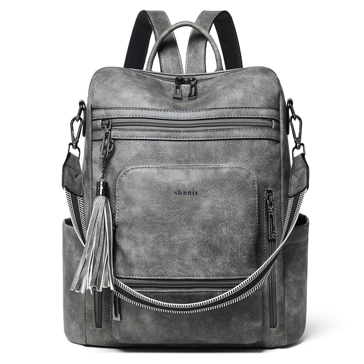 Rucksack Damen Laptopfach 15,6 Zoll Wasserdicht Business in Lederoptik