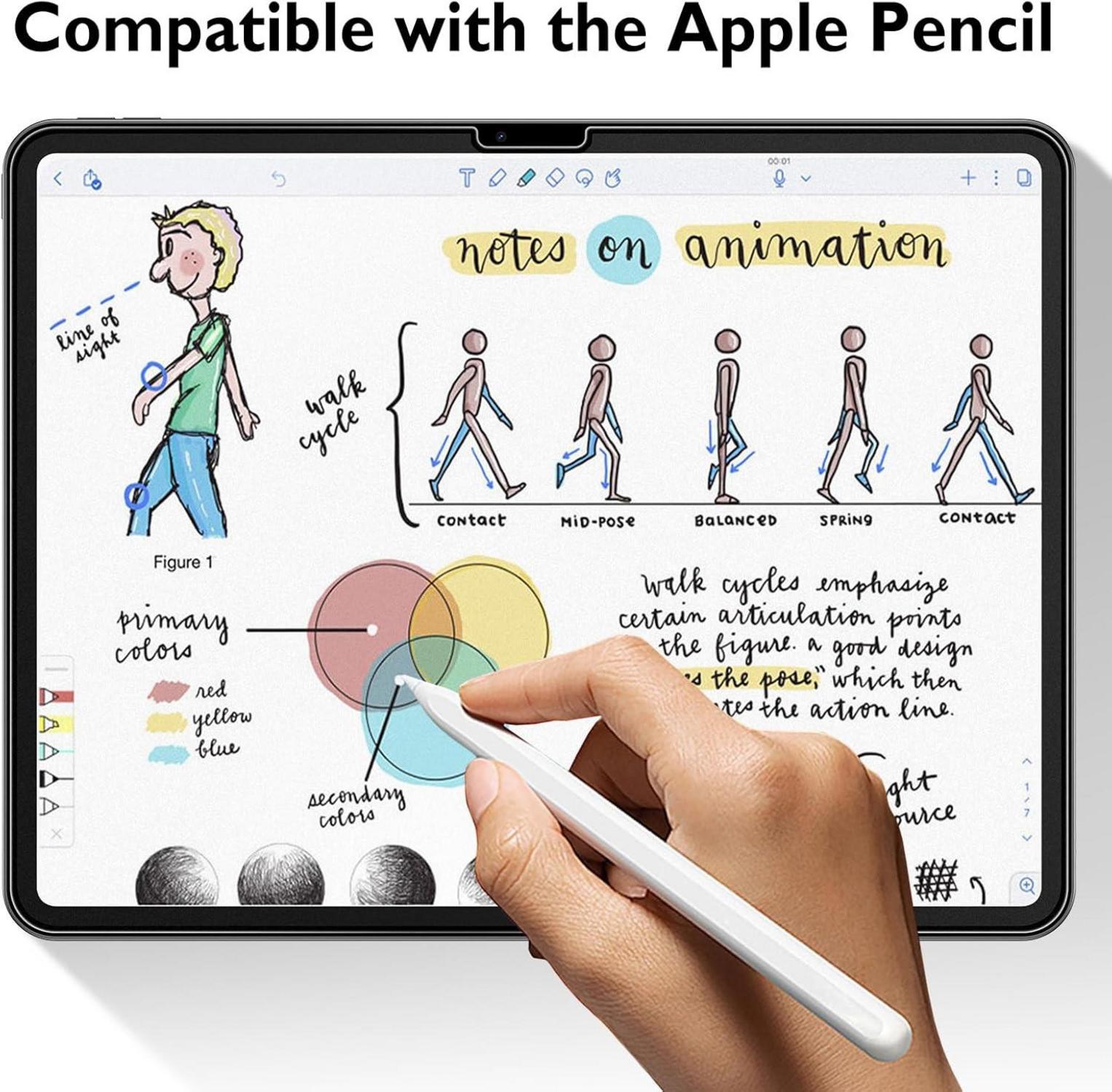 iPad Air 13 Zoll 2024 Matt Panzer Schutz Glas 9H Anti-Fingerabdruck (2