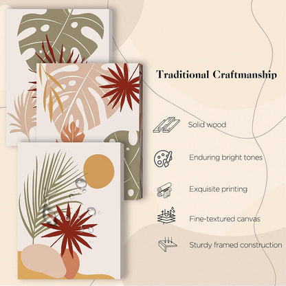 Hyidecorart Leinwand Bild Botanisch Modern 40x30cm Wandbilder