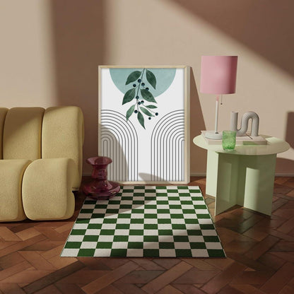 Salbeigrüne Minimalistische Wandbilder Mit Holzrahmen 40x30cm