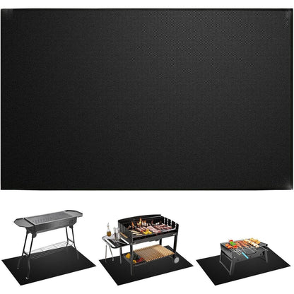 Feuerfeste Unterlage 120x76cm Grillmatte Bodenschutz