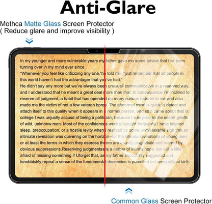 Mothca Matt Panzer Schutz Glas iPad Pro 11 Zoll 2024 mit Kameraschutz