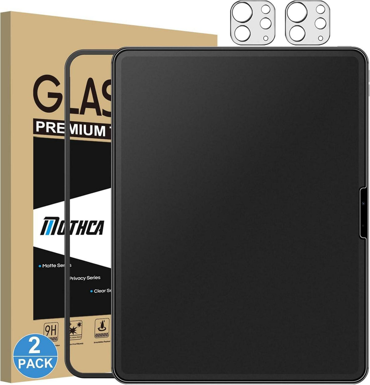 Mothca Matt Panzer Schutzglas iPad Pro 11 Zoll 2024 Anti-Fingerabdruck