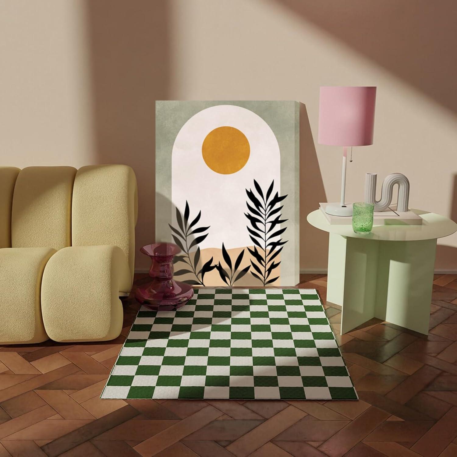 Boho Salbeigrün Bilder für Wohnzimmer und Schlafzimmer