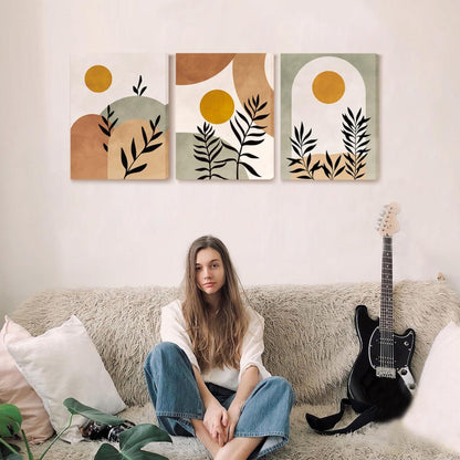 Moderne Salbeigrün Boho Wandbilder Wohnzimmer Schlafzimmer Küche Badezimmer