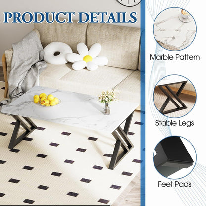 Couchtisch modernes offenes Design schwarz 100x40x45cm