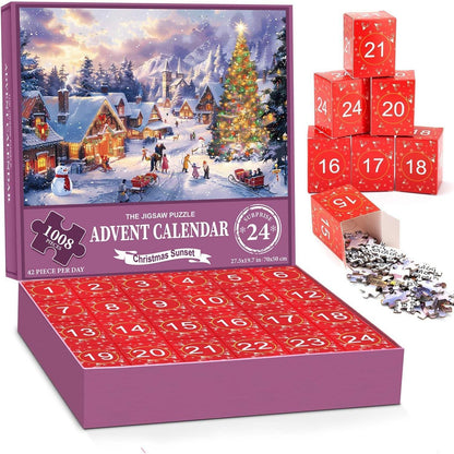 Adventskalender Puzzle 2026 Familienurlaub 1008 Teile 24