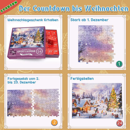 Adventskalender Puzzle 2026 Familienurlaub 1008 Teile 24