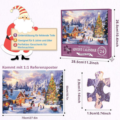 Adventskalender Puzzle 2026 Familienurlaub 1008 Teile 24