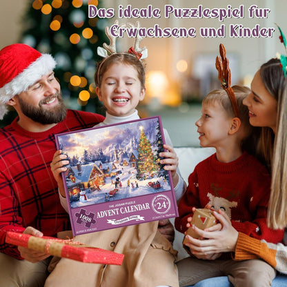 Adventskalender Puzzle 2026 Familienurlaub 1008 Teile 24