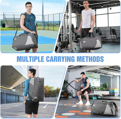 Sporttasche 54L mit Schuhfach Nassfach Laptopfach