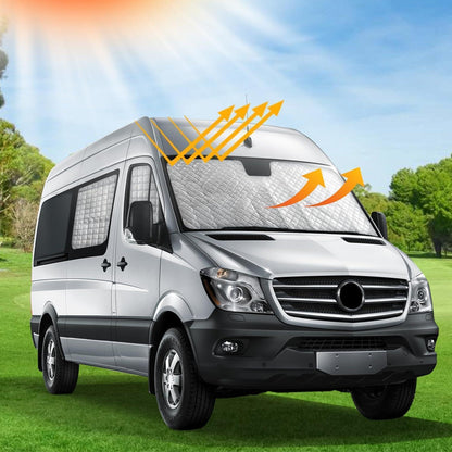 Sonnenschutz Frontscheibe Mercedes Sprinter 2019-2024 – 7-teilig