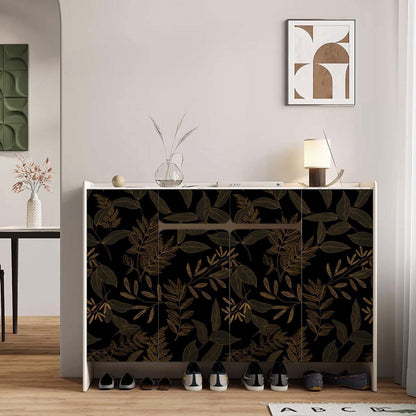 myforHD Selbstklebende Tapete Schwarzes Gold Blatt PVC Vinyl 44cm x 1000cm