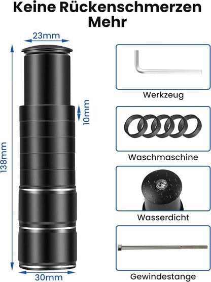 Lenkererhöhung Fahrrad Vorbau 28,6 mm Aluminium MTB Rennrad