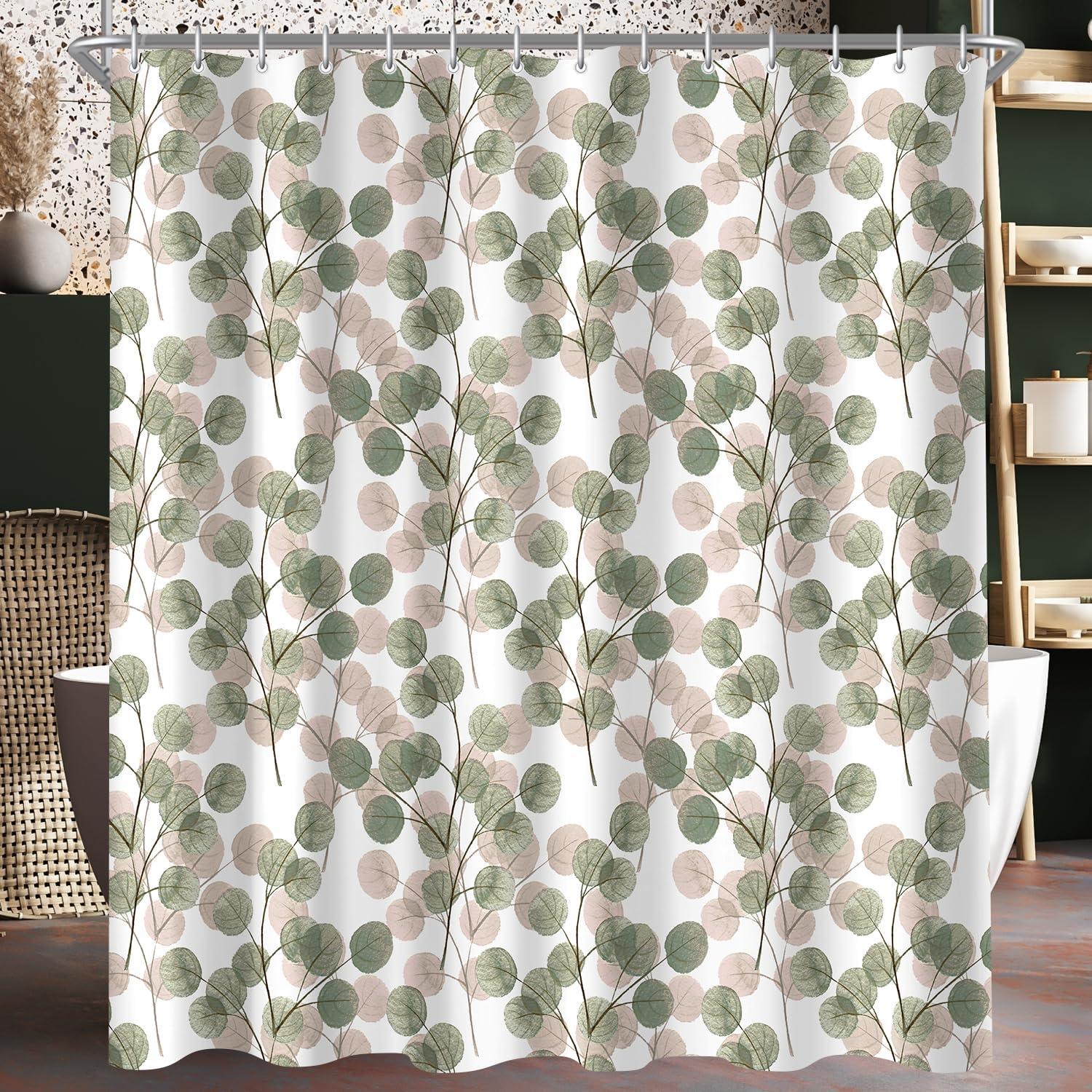 Duschvorhang 150x200cm Pulverblatt Textil Antischimmel wasserabweisend