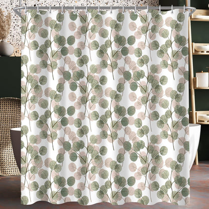 Duschvorhang 150x200cm Pulverblatt Textil Antischimmel wasserabweisend