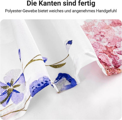 Duschvorhang 120x200cm Rosa Blume Antischimmel Polyester Stoff Waschbar