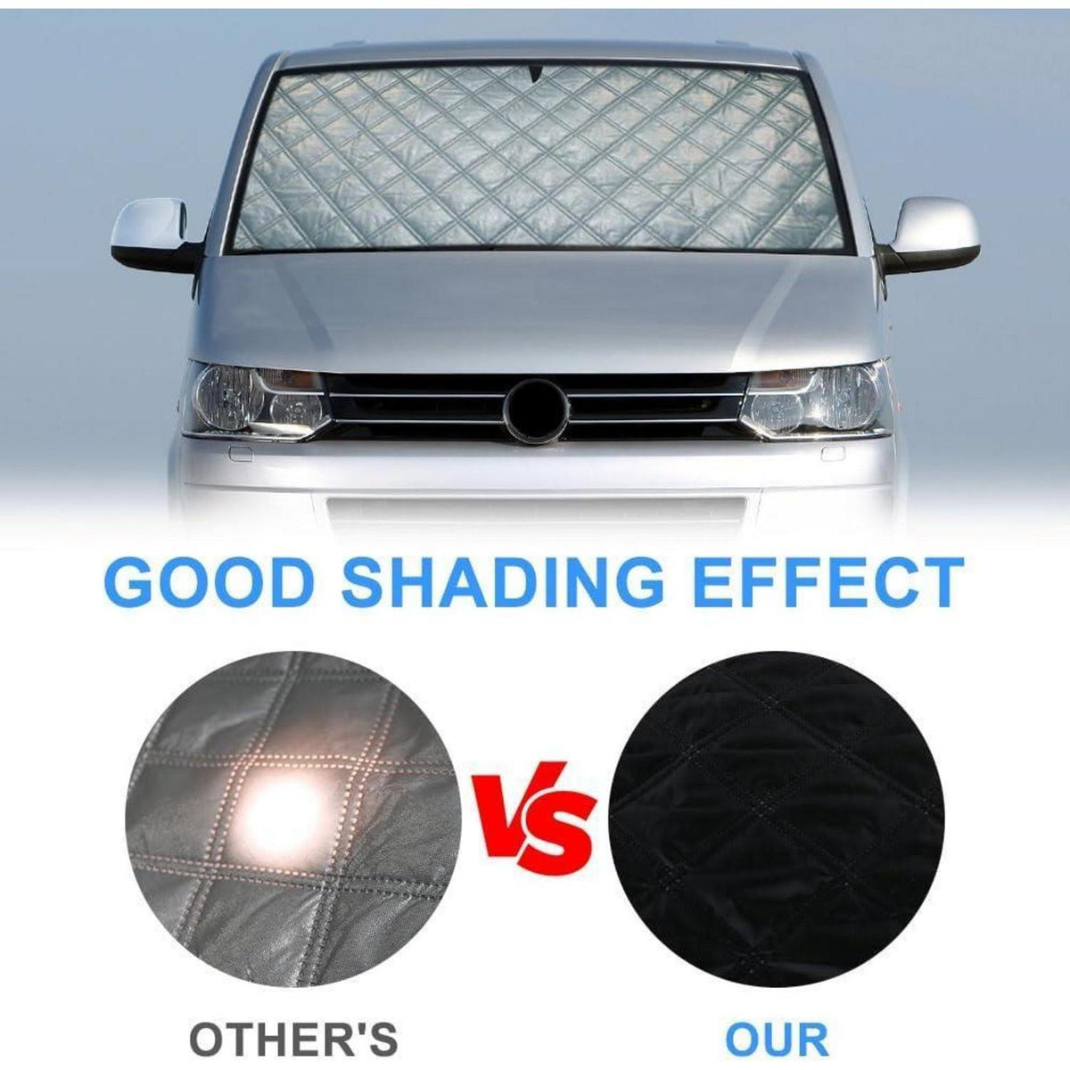 VW T5 T6 Kombi Sonnenblende Set | 6-teilig, Verdunkelung