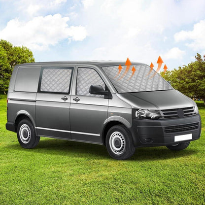 VW T5 T6 Kombi Sonnenblende Set | 6-teilig, Verdunkelung