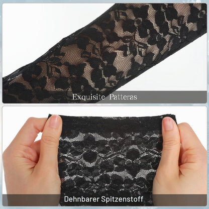 Spitzenhandschuhe Damen Ellenbogenlang für Vintage Anlässe