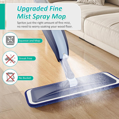 Sprühwischer Bodenmopp mit saugfähigen Mikrofaserpads