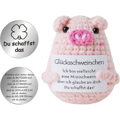 Glücksbringer Kartoffel Pocket Hug in Rosa
