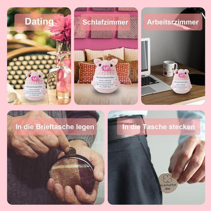 Glücksbringer Kartoffel Pocket Hug in Rosa