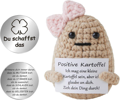 Handgefertigte Positive Kartoffel Puppe Glücksbringer 9cm