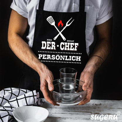 Kochschürze Herren Wasserdichte Lustige Schürze mit Taschen