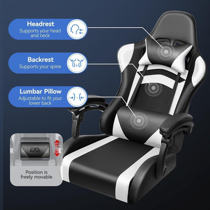 OneGame Ergonomischer Gaming Stuhl, höhenverstellbar, Racing