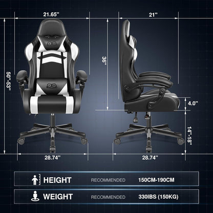 OneGame Ergonomischer Gaming Stuhl, höhenverstellbar, Racing