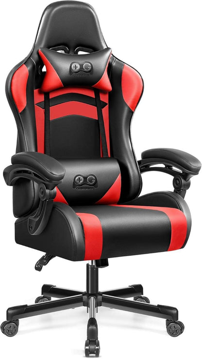 Ergonomischer Gaming Stuhl Höhenverstellbar Racing Style Schwarzrot