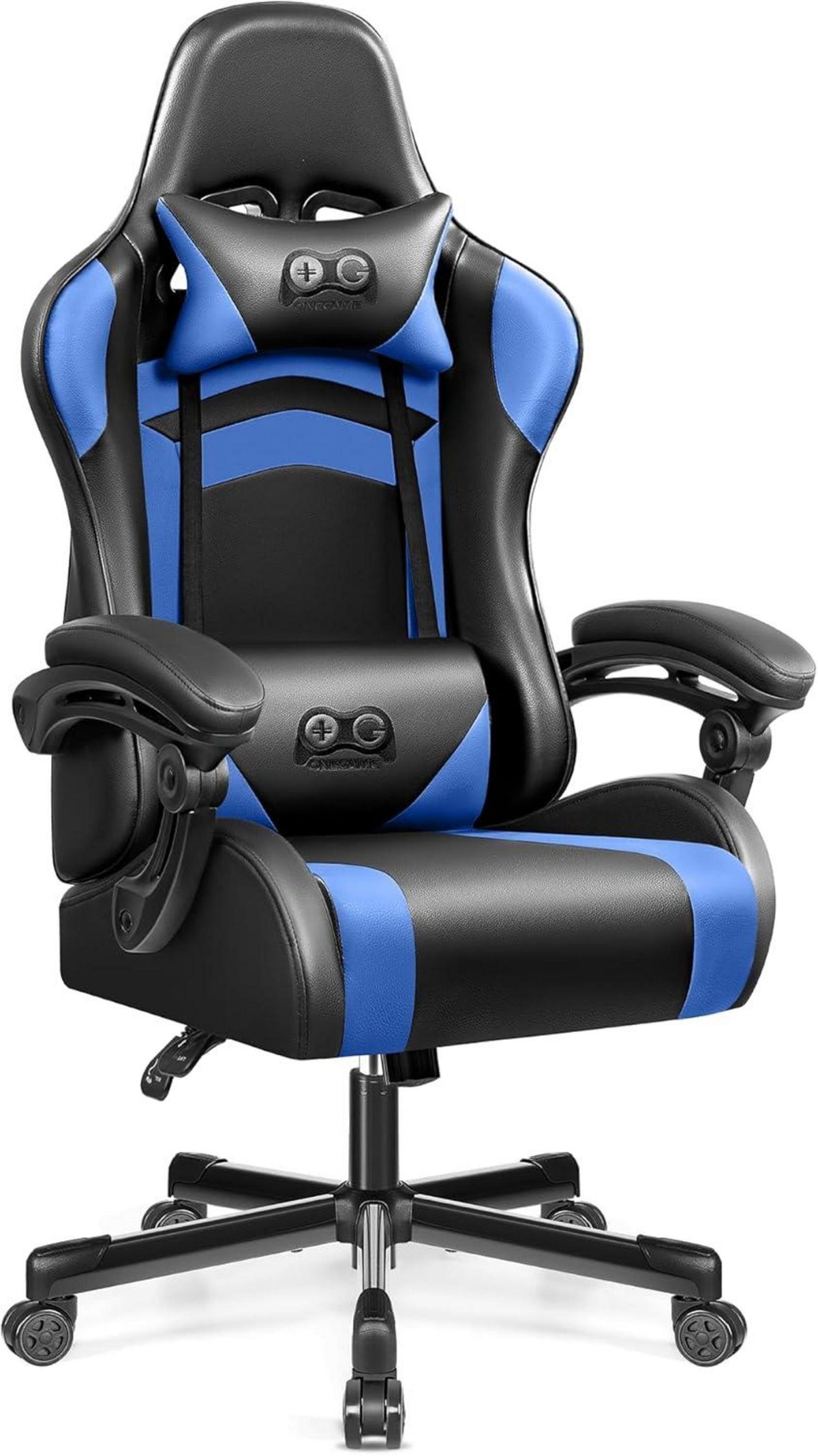 Ergonomischer Gaming Stuhl hoher Rücken höhenverstellbar Racing Style