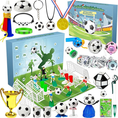 Adventskalender Fußball 2026 mit 24 Spielzeugen für Kinder