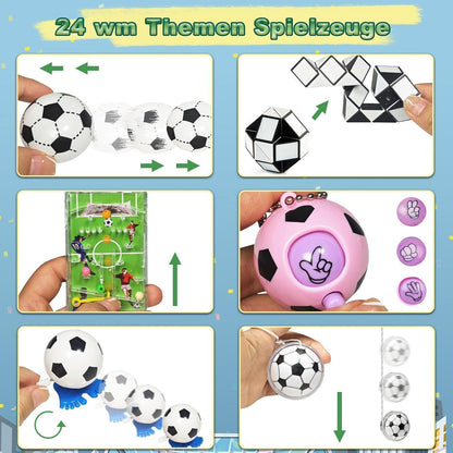 Adventskalender Fußball 2026 mit 24 Spielzeugen für Kinder