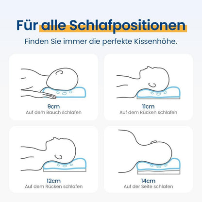 Orthopädisches Nackenstützkissen Memory Foam Weiß 1 Stück