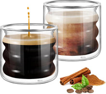 Doppelwandige Espresso-Gläser 2er Set 120ml - Teegläser für heiße