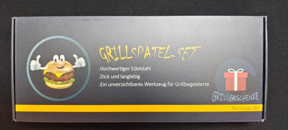 Plancha Grillspatel Set Edelstahl Männer Geschenk BBQ Zubehör