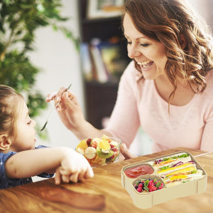 Brotdose Kinder mit Fächern 900ml Auslaufsicher Bento-Box