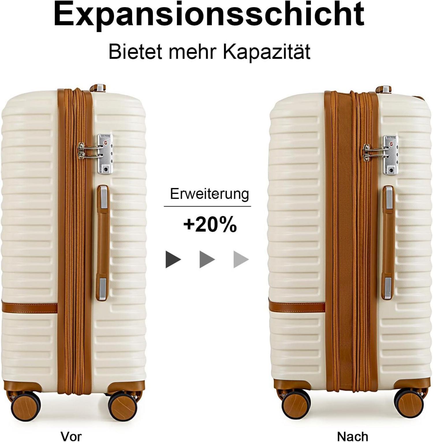 Joyway Kofferset ABS Hartschalen Trolley Koffer 66cm