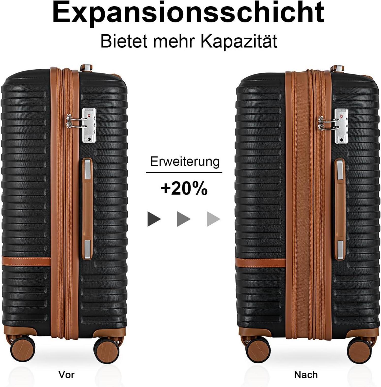 Joyway Kofferset Rollkoffer ABS Hartschalen Trolley TSA
